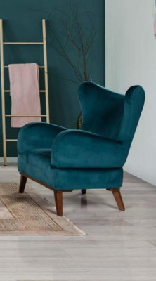 Sofà Set 3+3+1 Divano Imbottito Tessuto Salotto Chesterfield 3 pezzi