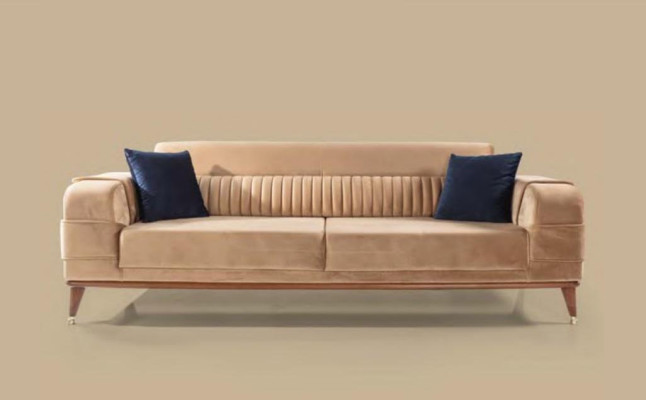Set di divani di lusso 3+3+1 posti design divano imbottito moderna couch