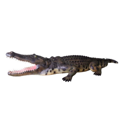 Statua decorativa a grandezza naturale da giardino di un coccodrillo, sculture di 320cm.