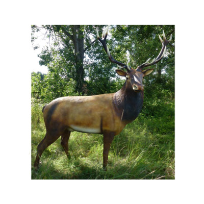 Statua a grandezza naturale di cervo decorativo scultura da giardino figure decorazione 250cm.