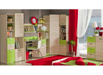 Camera da letto per giovani ragazzi, comodino per bambini, armadietto, credenza, credenza, sideboard, legno nuovo.