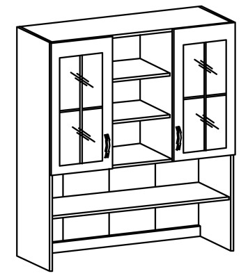 Buffet Armadio Nuovo Armadi Cucina in Stile Rustico Credenza Armadio da Parete Legno Nuovo