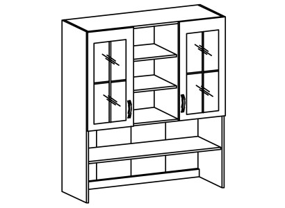 Buffet Armadio Nuovo Armadi Cucina in Stile Rustico Credenza Armadio da Parete Legno Nuovo