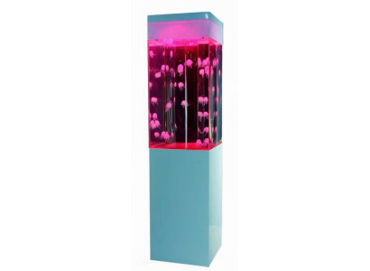 Design dell'acquario colonna d'acqua decorazione colonnina d'acqua meduse parete d'acqua