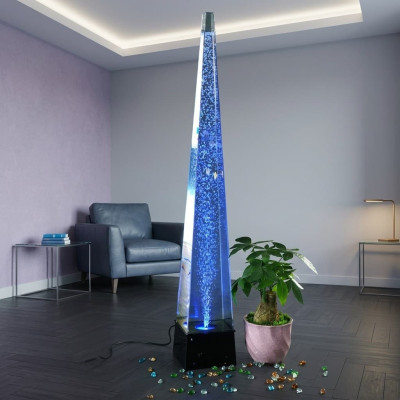 Colonna d'acqua 146cm, parete d'acqua luminosa, colonne pareti divisorie illuminate.