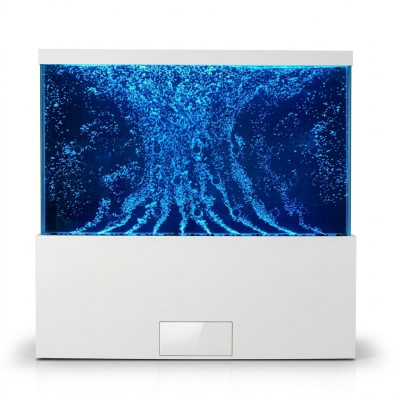 Colonna LED in acciaio inossidabile del designer per pareti divisorie a colonne d'acqua.