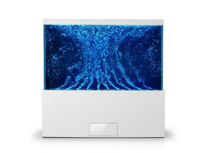Colonna LED in acciaio inossidabile del designer per pareti divisorie a colonne d'acqua.