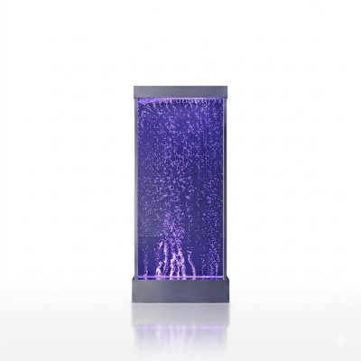 Colonna d'acqua parete d'acqua Cascata di acqua Led Design di lusso Arredamento Metallo