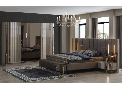 Armadio in legno Armadio Armadio Camera da letto Armadi di lusso Marrone