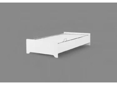 Letto singolo in legno bianco 100x200 per ragazzi in camera da letto per bambini, cornice del letto