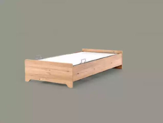 Designer letti lettino per bambini marrone moderno letto per ragazzi mobili in legno 100x200cm