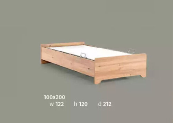 Designer letti lettino per bambini marrone moderno letto per ragazzi mobili in legno 100x200cm