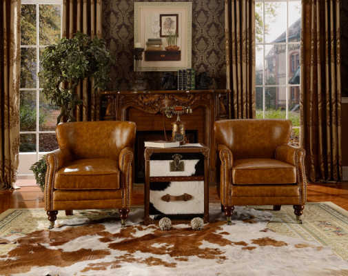 Chesterfield poltrona in pelle marrone set da divano poltrona divano in pelle nuovo.