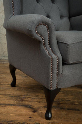Chesterfield Design Divani in stile lusso in tessuto Tessuto Poltrone Letto 1 posto Divano Imbottito