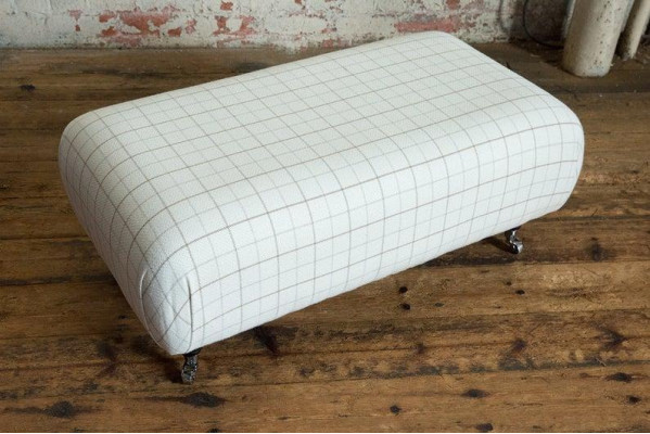 Poggiapiedi Chesterfield Ottomana Sgabello Classico Tavolino Relax Poltrona Divano Nuovo