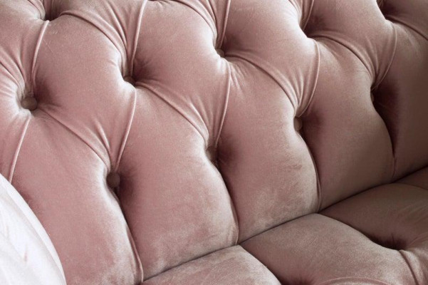 Divano Chesterfield Design Poltrona Divano Imbottito di Lusso Tessuto Divani 1 Posto #133