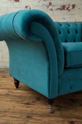 Chesterfield poltrona divano televisivo 1 posto divano tessuto stoffa divani imbottiti 136