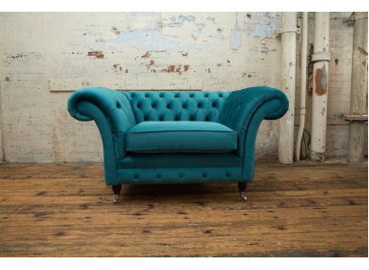 Chesterfield poltrona divano televisivo 1 posto divano tessuto stoffa divani imbottiti 136