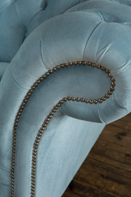 Divano Chesterfield design poltrona divano imbottito tessuto di lusso sedili in tessuto da 1 posto #145