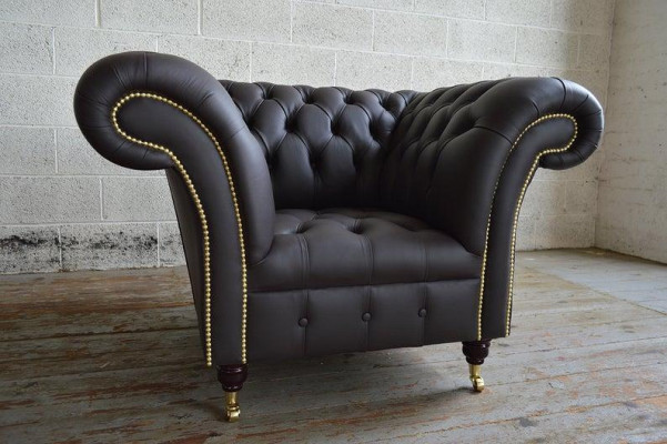 Divano Chesterfield design poltrona divano imbottita lusso tessuto divani monoposto #211