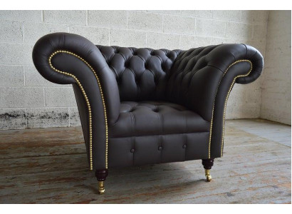 Divano Chesterfield design poltrona divano imbottita lusso tessuto divani monoposto #211