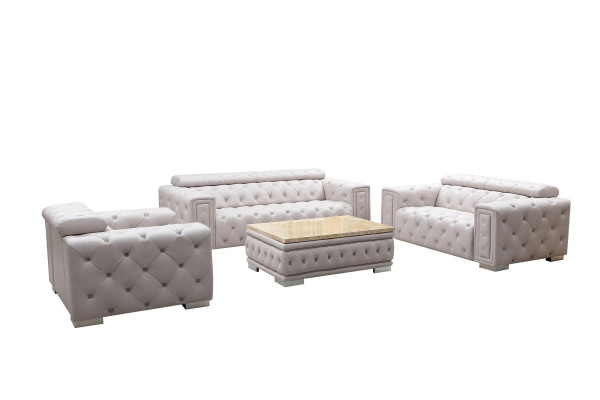 Set di divani in pelle Chesterfield design set di divani 3+2 posti nuovo