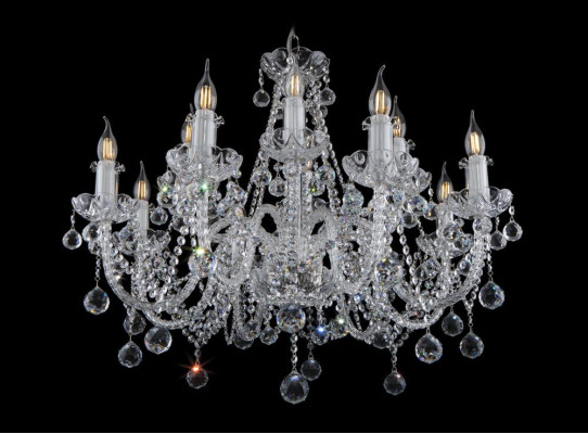 Classico lampadario a soffitto con lampadario a cristalli Bohemia nuovo