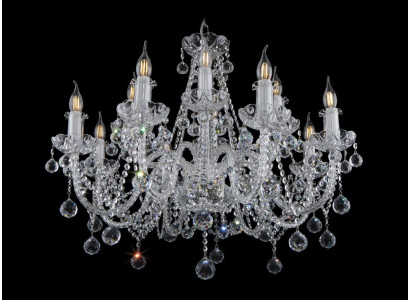 Classico lampadario a soffitto con lampadario a cristalli Bohemia nuovo