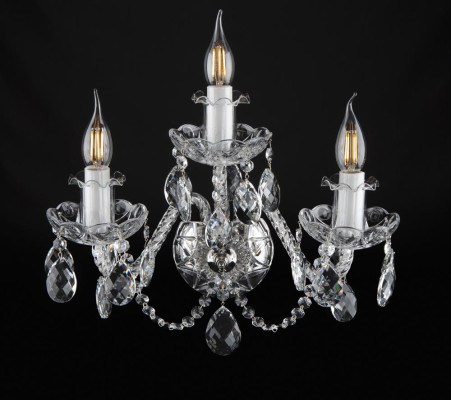 Cristallo di vetro lampada da parete candelabro illuminazione dell'elite bohemia della stanza da letto.