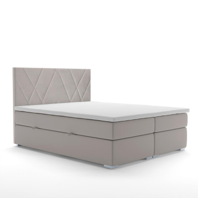 Letto matrimoniale Chesterfield con funzione contenitore per camera da letto.