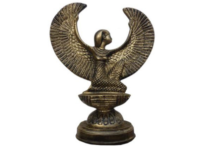 Egitto Scultura Dea Iside Figura Statua Statue Antico Stile 38cm Nuovo