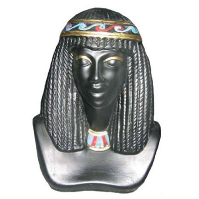 Egitto scultura Cleopatra statua in plastica figure statue stile antico 25cm nuovo