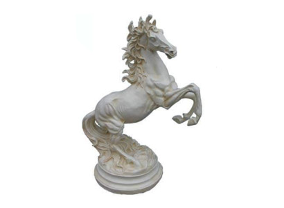 Scultura a tema cavalli in rame astratto colorato pegaso statue decorazione 64cm