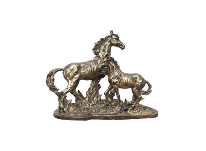 Scultura in rame colorato Pegaso Cavalli Statue Decorazione Cavalli astratti