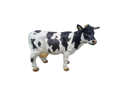 Espositore decorativo in resina per giardino fattoria mucche scultura mucca 40 cm nuovo