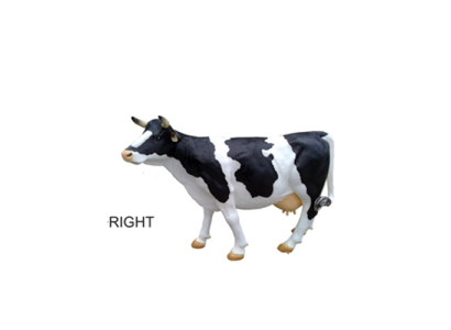 Espositore per decorazione bovina fattoria decorazione giardino mucche scultura mucche 240cm nuova