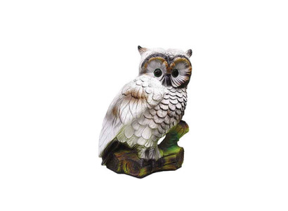 Gufo Uccello Giardino Decorazione Statua Sculture Figure Scultura 51 cm Nuova Decorazione