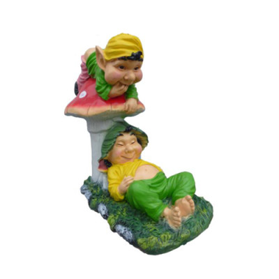 Disoccupati e troll pigri per giardino, statua decorativa, figure, scultura di 60 cm.