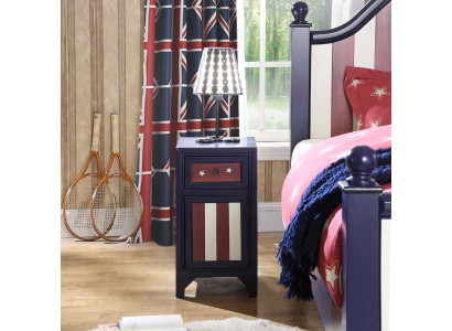 American Design 1x Comodino Comodini Consolle Mobili in Legno Nuovo Tavolo Reale