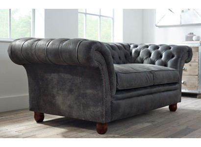 Divano Chesterfield in tessuto o pelle divano divano imbottito imbottito 2 posti.