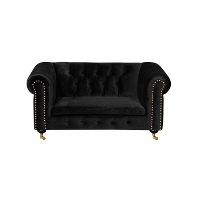 Chesterfield 2 posti Classico lusso Barocco Rokoko Divano Tessuto Pelle Sofa