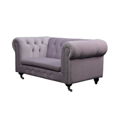 Chesterfield 2 posti Classico lusso Barocco Rococò Divano Tessuto in pelle Couch
