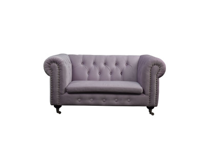 Chesterfield 2 posti Classico lusso Barocco Rococò Divano Tessuto in pelle Couch