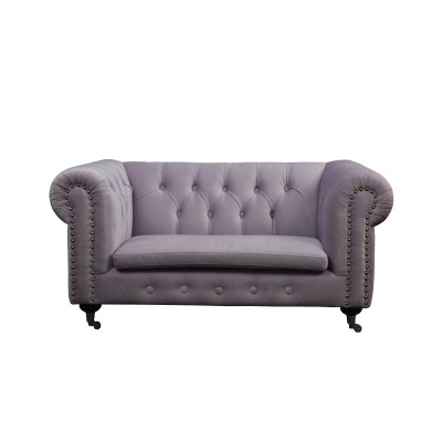 Chesterfield 2 posti classico lusso barocco rococò divano in tessuto pelle couch