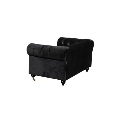 Chesterfield 2 posti classica lussuosa barocca rococò divano in tessuto in pelle