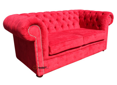 jvmoebel ® Divano in pelle - Design imbottito Divano a due posti Set scarlatto Nuovo