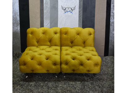 Chesterfield Hotel Letto Matrimoniale in Pelle Camera da Letto Imbottita Letti di Lusso 200x200cm