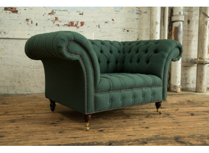Divano imbottito in tessuto Chesterfield, set di divani con divani 1,5 posti e 3 posti.