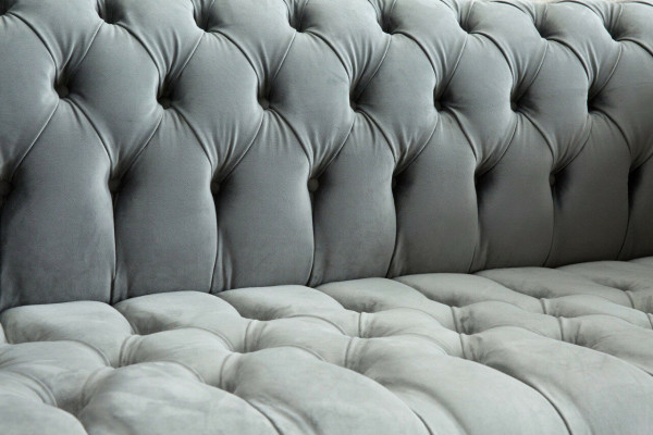 Chesterfield divano a 3 posti design divani imbottiti divani in tessuto tessile a tre posti