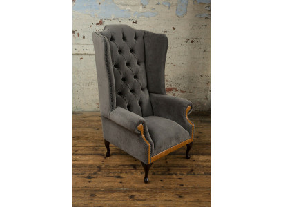 Chesterfield velluto poltrona divano imbottito divani design lusso divano relax TV nuovo